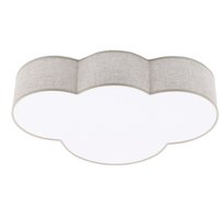 Deckenleuchte Kinderzimmer Leinen 4x E27 Beige Weiß Wolke Deckenleuchte Kinderzimmer Leinen 4x E27 Beige Weiß Wolke von TK Lighting