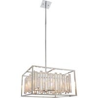Deckenleuchte Kristall Metall B: 53cm höhenverstellbar 6x E14 von Endon