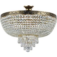 Deckenleuchte Metall D: 50 cm rund in Gold antik E27 von Maytoni