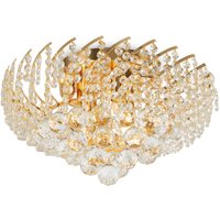 Deckenleuchte Metall Glas E14 rund Ø 41 cm in Gold MARA von Maytoni