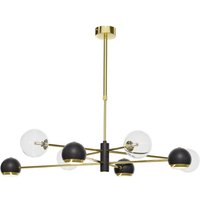 Deckenleuchte Metall Glas G9 GU10 in Gold Schwarz von Zaklad Wielobranzowy Export-Import-Jupiter