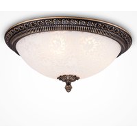 Deckenleuchte Metall Glas rund D: 37 cm E27 3-flammig von Maytoni