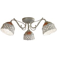 Deckenleuchte Metall Keramik E14 3-flammig Landhausstil Deckenleuchte Metall Keramik E14 3-flammig Landhausstil von Ferroluce