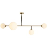 Deckenleuchte Modern Glas Metall E14 E27 in Gold Weiß Deckenleuchte Modern Glas Metall E14 E27 in Gold Weiß von ALDEX