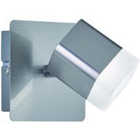 Deckenleuchte ROUBAIX Einflammig von REALITY Leuchten Metall Nickel Matt / Acryl weiß