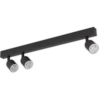 Deckenleuchte Schwarz 74 cm lang GU10 Metall 3-flammig von TK Lighting