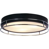 Deckenleuchte Schwarz Chrom IP44 E14 Ø 40 cm Badezimmer Deckenleuchte Schwarz Chrom IP44 E14 Ø 40 cm Badezimmer von Searchlight