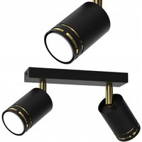 Deckenleuchte Schwarz Gold Bewegliche Led Gu10 Polnische Spot-Reflektorlampe Deckenleuchte Schwarz Gold Bewegliche Led Gu10 Polnische Spot-Reflektorlampe