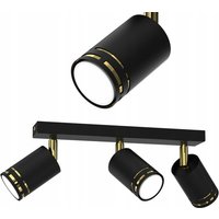 Deckenleuchte Schwarz Gold Bewegliche Led Gu10 Polnische Spot-Reflektorlampe