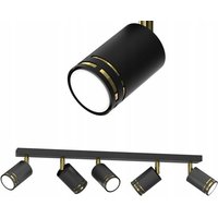 Deckenleuchte Schwarz Gold Bewegliche Led Gu10 Polnische Spot-Reflektorlampe Deckenleuchte Schwarz Gold Bewegliche Led Gu10 Polnische Spot-Reflektorlampe