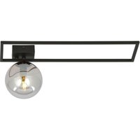 Deckenleuchte Schwarz Grau E14 50 cm Kugelschirm Glas Metall Deckenleuchte Schwarz Grau E14 50 cm Kugelschirm Glas Metall von Emibig