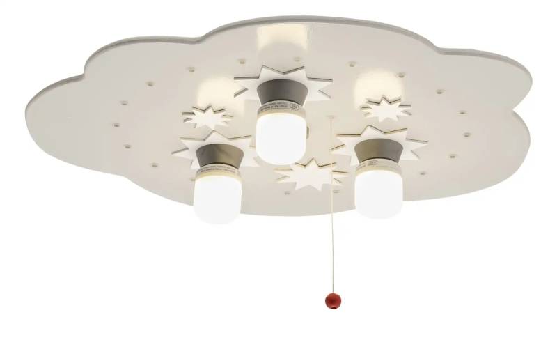Deckenleuchte Sternenhimmel Holz weiß   ¦ weiß ¦ Maße (cm): B: 35 Lampen & Leuchten > Innenleuchten > Deckenlampen - Möbel Kraft