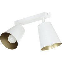 Deckenleuchte Weiß Gold flexibel 2-flammig E27 Deckenleuchte Weiß Gold flexibel 2-flammig E27 von Easylight