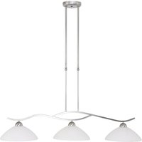 Deckenleuchte blendarm Metall Glas in Stahl Weiß 112 cm von Steinhauer BV (light+building)