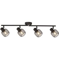 Deckenspot 4-flammig E14 Schwarz Metall Retro Design Deckenspot 4-flammig E14 Schwarz Metall Retro Design von Searchlight