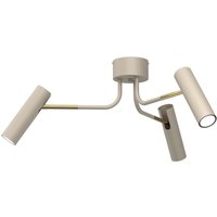 Deckenspot Metall in Gold H:27 cm 3-flammig flexibel von Luminex