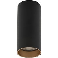 Deckenspot Stahl Schwarz Gold GU10 5,5 cm rund Zylinder Deckenspot Stahl Schwarz Gold GU10 5,5 cm rund Zylinder von Nowodvorski