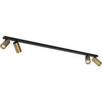 Deckenspot schwenkbar 118 cm lang 4x GU10 Schwarz Messing von Nowodvorski