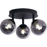 Deckenstrahler 3-flammig Schwarz Rauchgrau G9 D: 34 cm Deckenstrahler 3-flammig Schwarz Rauchgrau G9 D: 34 cm von Searchlight