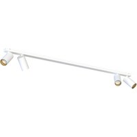 Deckenstrahler 4-flammig GU10 in Weiß Gold 118 cm Aufputz Deckenstrahler 4-flammig GU10 in Weiß Gold 118 cm Aufputz von Nowodvorski