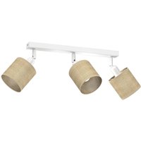 Deckenstrahler Jute Metall Weiß 45 cm E27 flexibel von Luminex