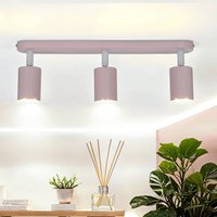 Deckenstrahler Metall Rosa GU10 52 cm lang Kinderzimmer von TK Lighting