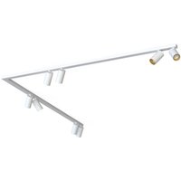 Deckenstrahler Modern 2x 1,5 m 8-flammig GU10 in Weiß Gold von Nowodvorski