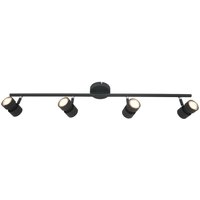 Deckenstrahler Schwarz 4-flmg 90 cm inkl. GU10 flexibel von Steinhauer BV (light+building)