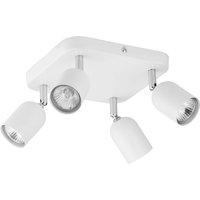 Deckenstrahler Weiß Metall verstellbar GU10 4-flammig Deckenstrahler Weiß Metall verstellbar GU10 4-flammig von TK Lighting