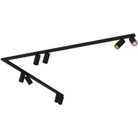 Deckenstrahler XXL 3 m 8-flammig in Schwarz Gold GU10 Metall Deckenstrahler XXL 3 m 8-flammig in Schwarz Gold GU10 Metall von Nowodvorski