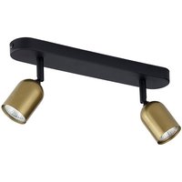 Deckenstrahler in Gold Schwarz GU10 2-flmg verstellbar von TK Lighting