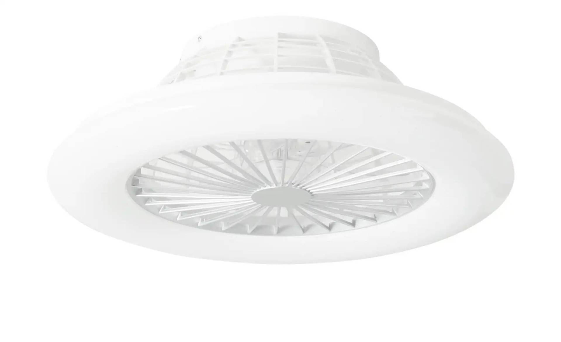 Deckenventilator titanfarben/ Sternenhimmeleffekt   ¦ silber ¦ Maße (cm): H: 16,8  Ø: 50 Lampen & Leuchten > Deckenleuchten - Höffner