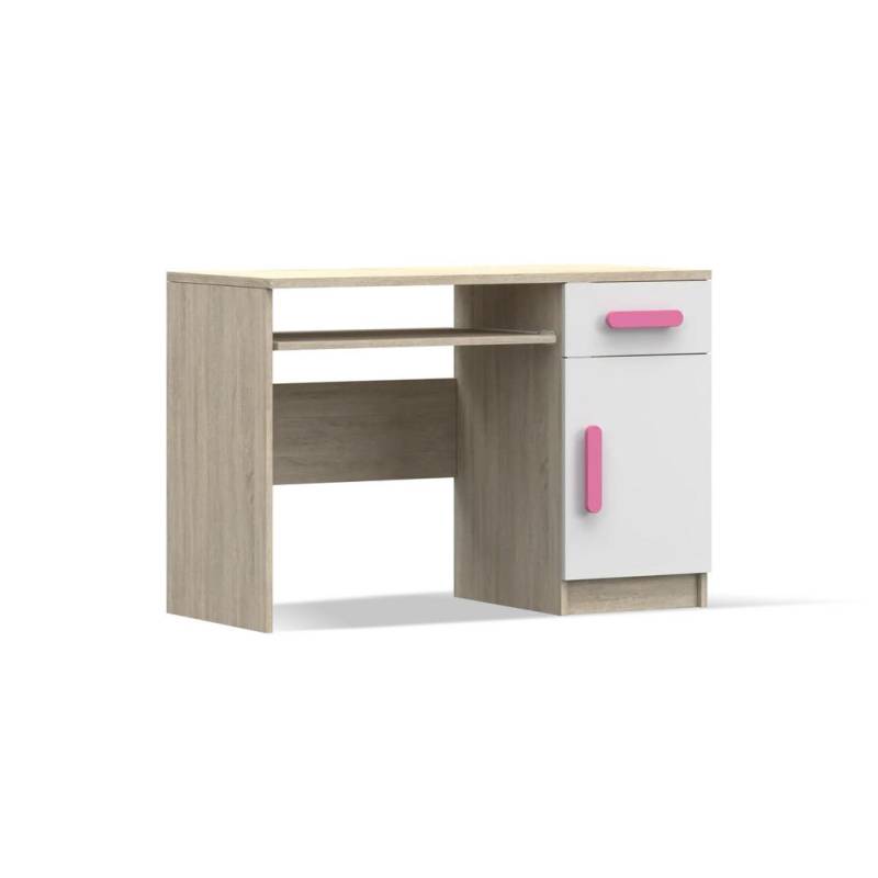 Deine Möbel 24 KINDERSCHREIBTISCH Weiß, Sonoma Eiche, Rosa Deine Möbel 24 KINDERSCHREIBTISCH Weiß, Sonoma Eiche, Rosa