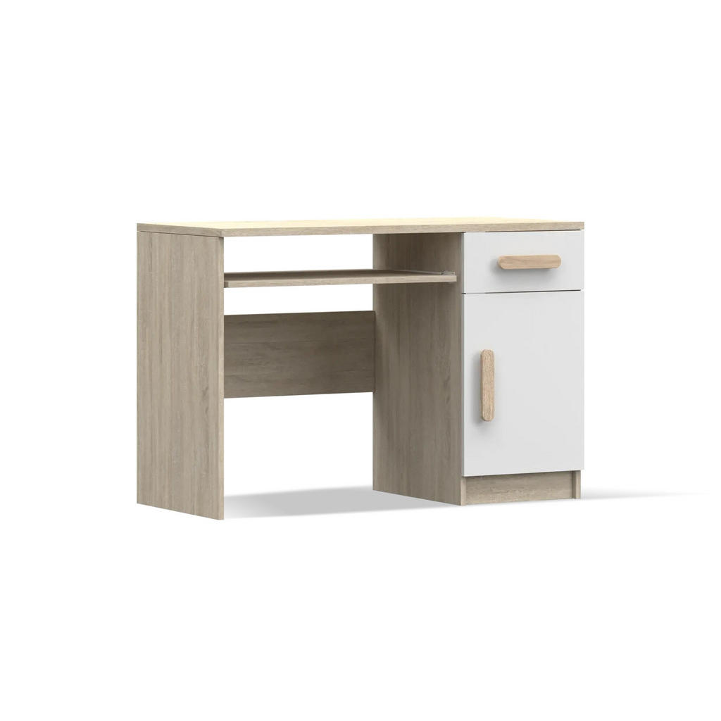 Deine Möbel 24 KINDERSCHREIBTISCH Weiß, Sonoma Eiche