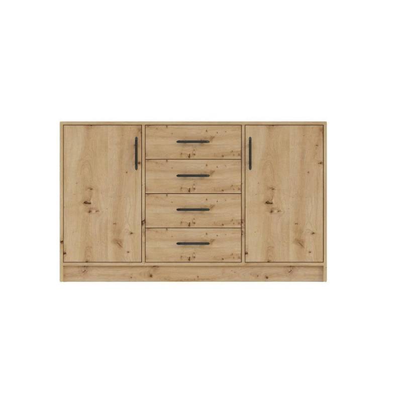 Deine Möbel 24 KOMMODE Eiche Artisan