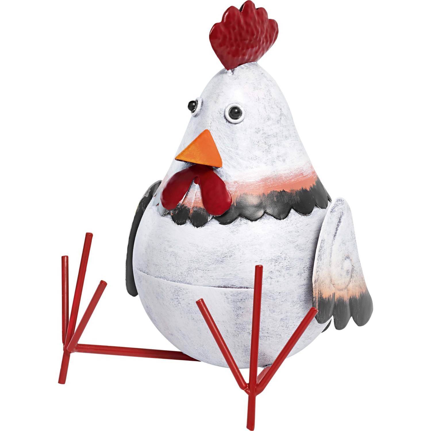 Deko-Figur Hahn Sitzend 21 cm x 16 cm x 18,5 cm Bunt