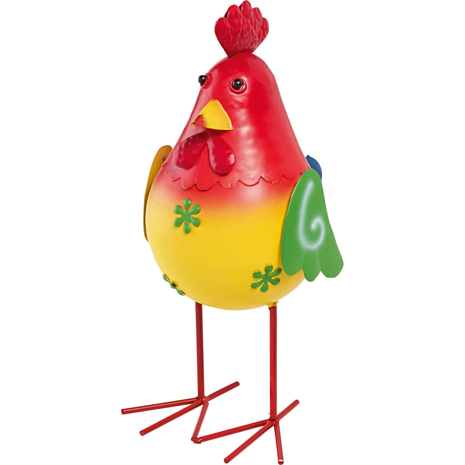 Deko-Figur Hahn Stehend 28 cm x 14 cm x 18 cm Bunt