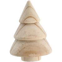 Deko-Figur WEIHNACHTSBAUM aus Holz ca. 7,5cmH 1 Stück von CEPEWA Hellbraun