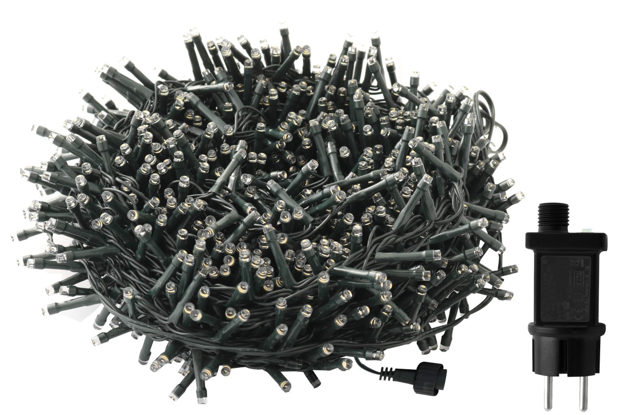 Deko Lichterkette 23 Meter 1000 LED warmweiß 8 Leucht Funktionen Timer Deko Lichterkette 23 Meter 1000 LED warmweiß 8 Leucht Funktionen Timer