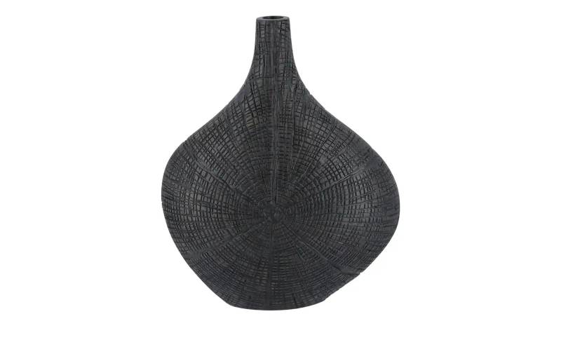HOME STORY Deko Vase   ¦ schwarz ¦ Polyresin (Kunstharz) ¦ Maße (cm): B: 25,5 H: 32 T: 10.5 Accessoires > Vasen - Höffner