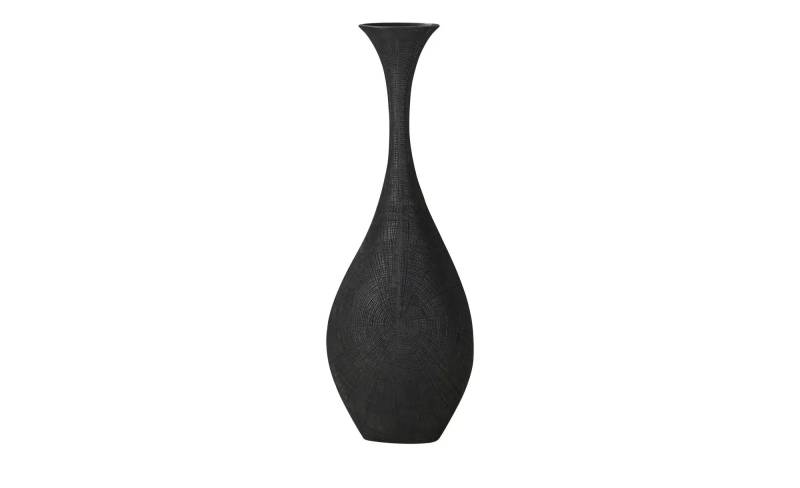 HOME STORY Deko Vase   ¦ schwarz ¦ Polyresin (Kunstharz) ¦ Maße (cm): B: 36 H: 102 T: 17.5 Accessoires > Vasen - Höffner