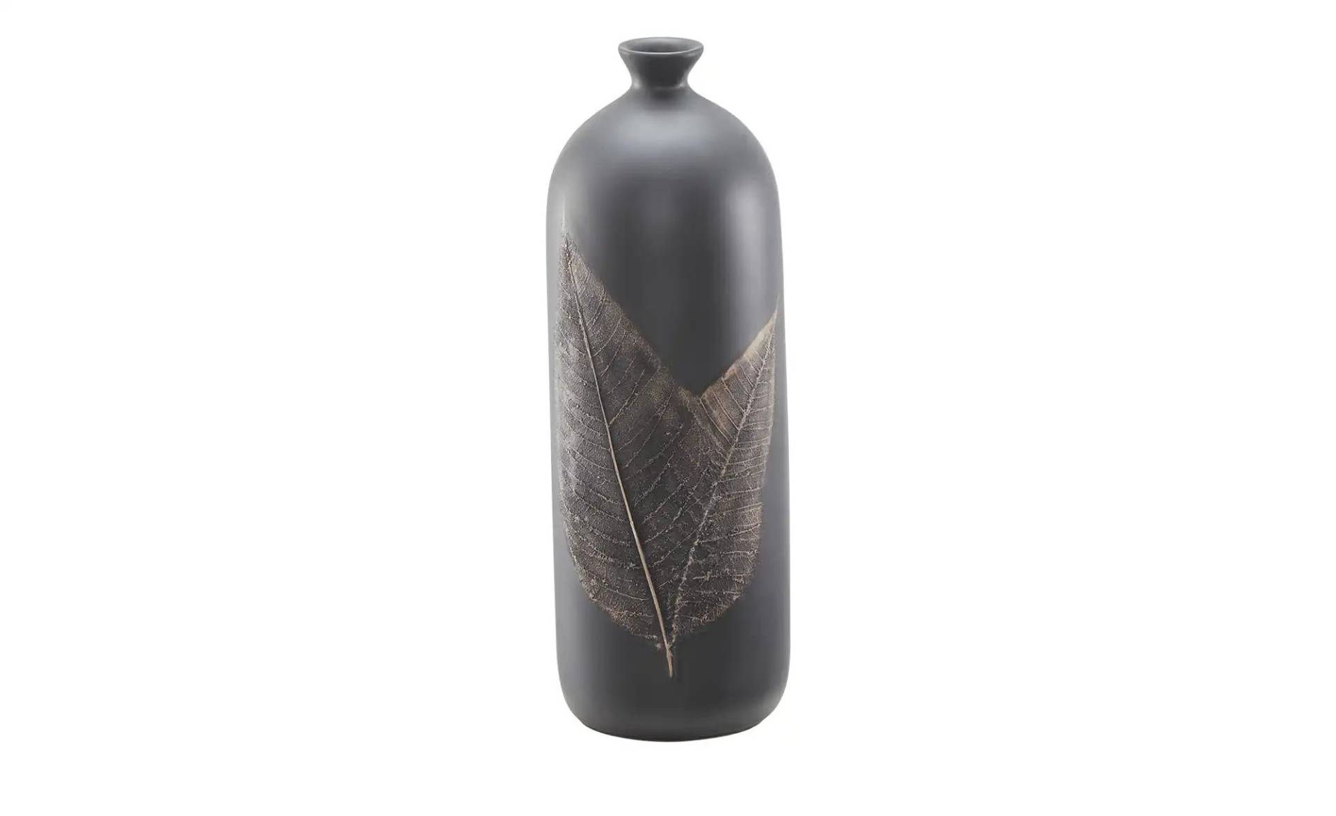Deko Vase   ¦ schwarz ¦ Polyresin (Kunstharz) ¦ Maße (cm): H: 35,5  Ø: 12.0 Dekoration > Vasen - Möbel Kraft