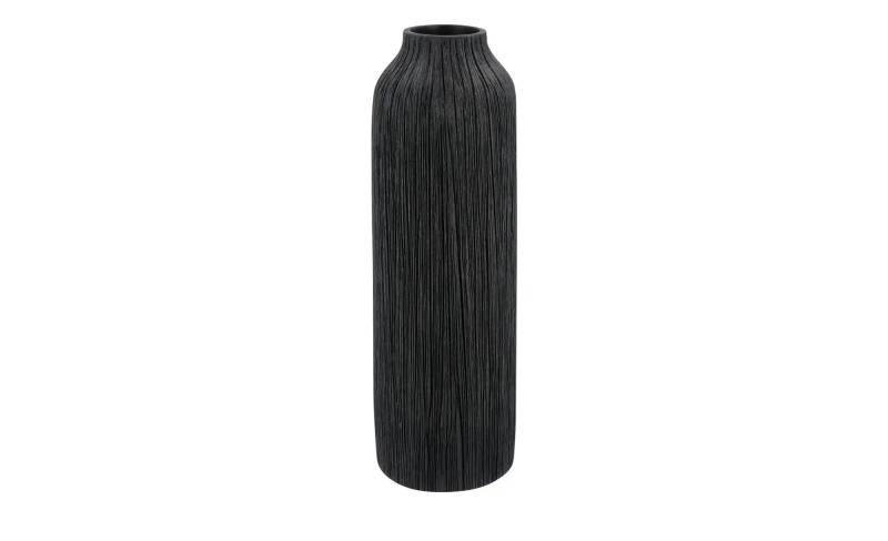 HOME STORY Deko Vase   ¦ schwarz ¦ Polyresin (Kunstharz) ¦ Maße (cm): H: 38,5  Ø: 12.5 Accessoires > Vasen - Höffner
