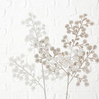 Deko Zweig 70 cm hoch 1 Stück Weiss / Beige von Boltze