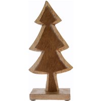 Myflair Möbel & Accessoires Dekobaum "aus Holz, mit Fell-Dekoration, Weihnachtsdeko" von Myflair Möbel & Accessoires