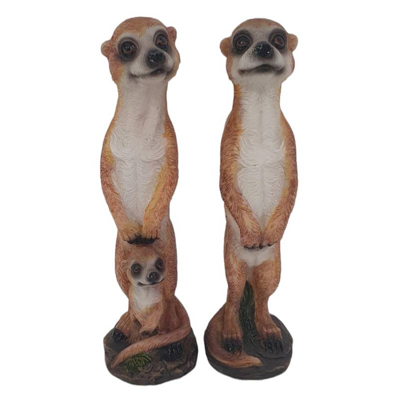 Dekofigur Erdmännchen 2-fach Sortiert 21 cm