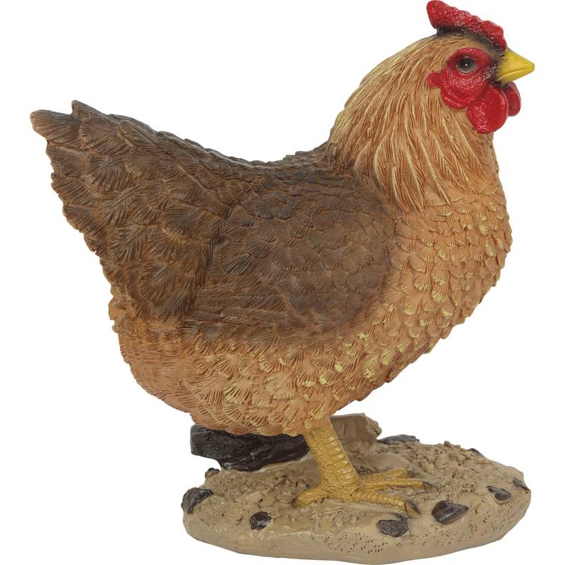 Dekofigur Henne 16 cm x 10 cm x 19 cm Braun