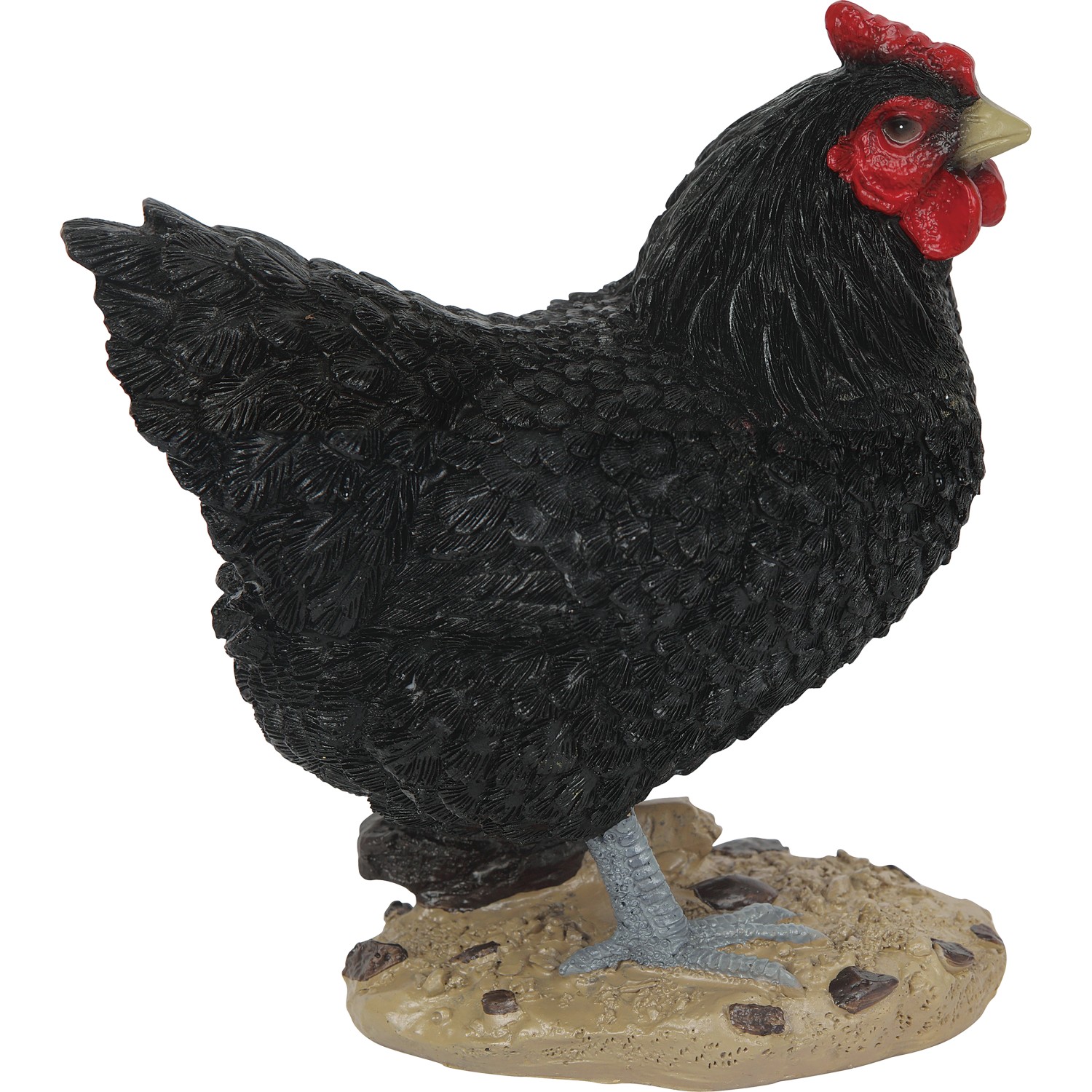 Dekofigur Henne 16 cm x 10 cm x 19 cm Schwarz
