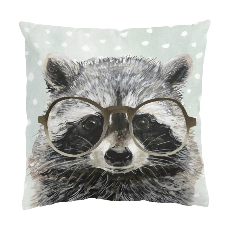 Dekokissen Bebrillte Tiere - Waschbär