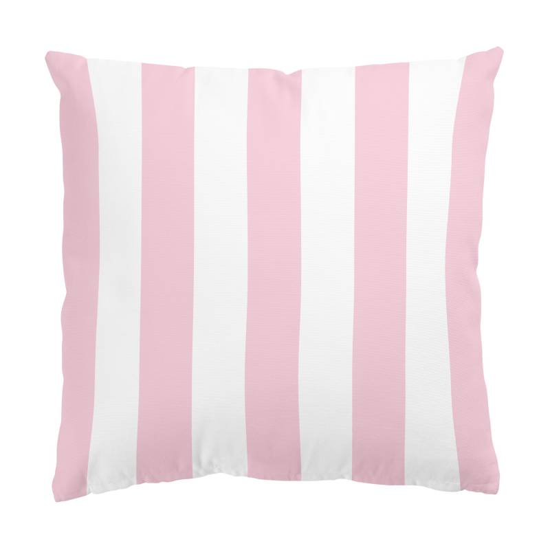 Dekokissen Längsstreifen in Rosé